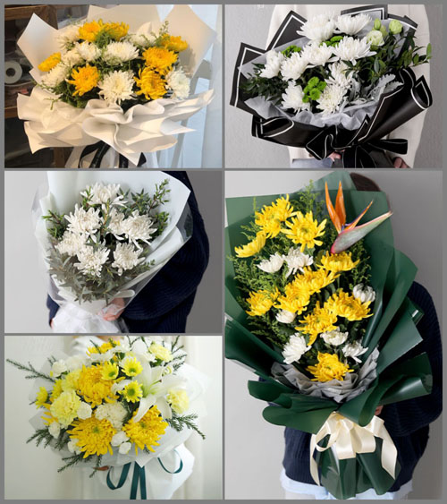 贵州遵义红花岗区海龙镇桂花村白事花束代送